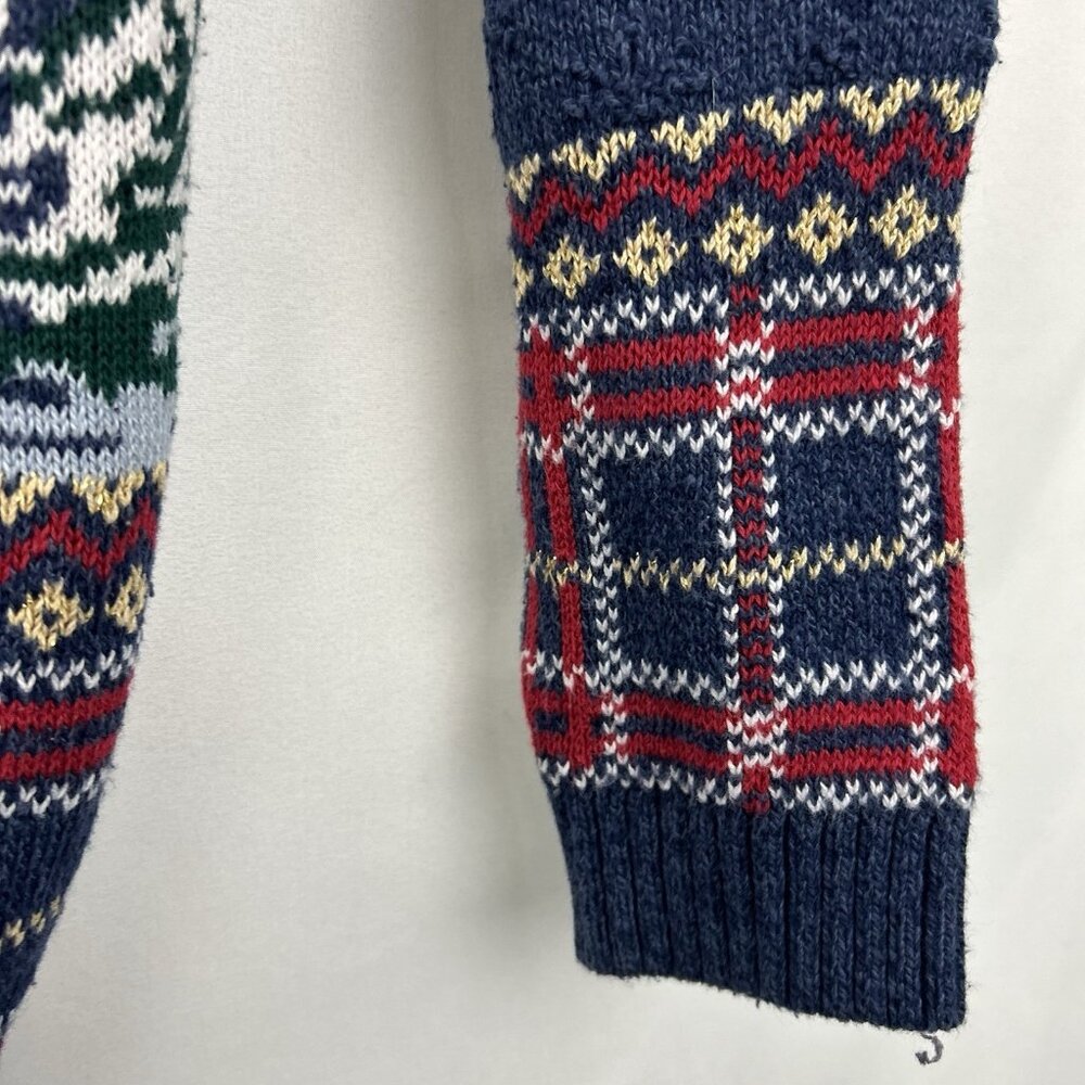 VTG Northern Treasures Parkhurst Cardigan Womens Small Mountain Holiday Winter - Picture 12 of 13
